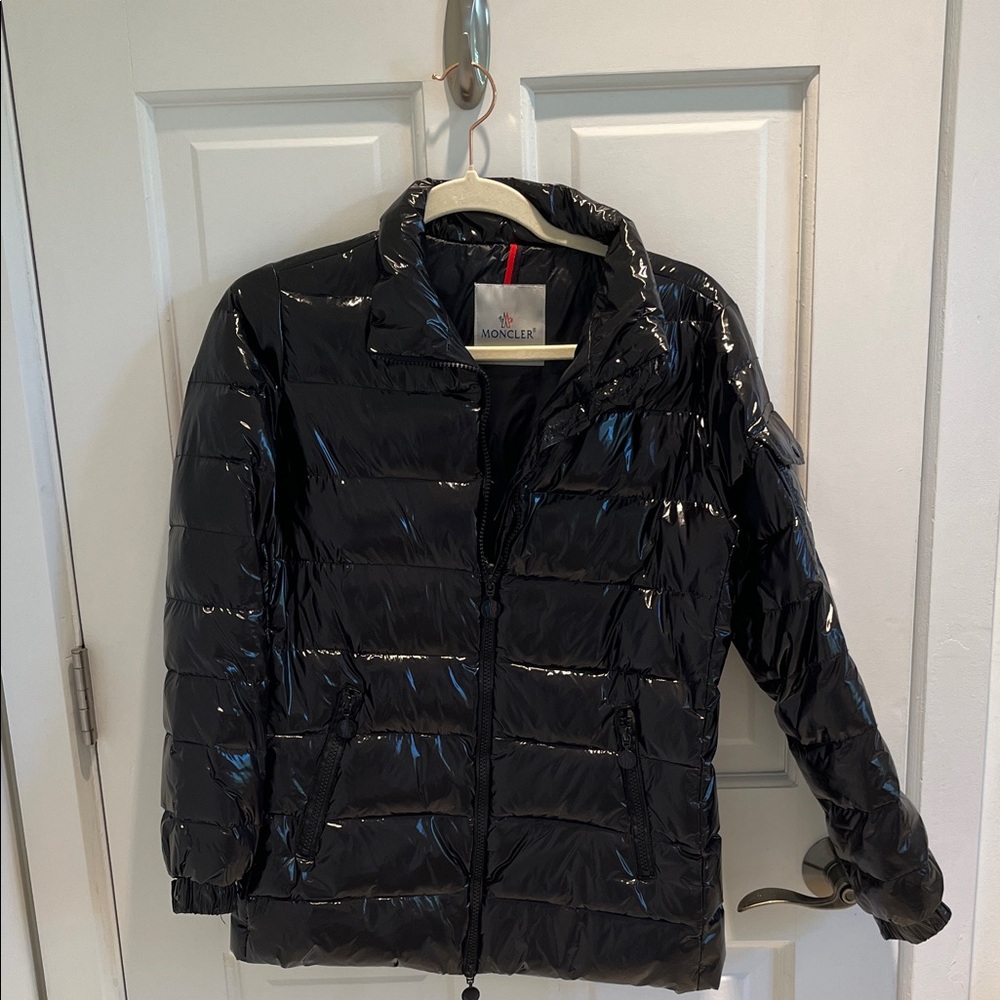 Moncler Shiny Black Quilted Jacket